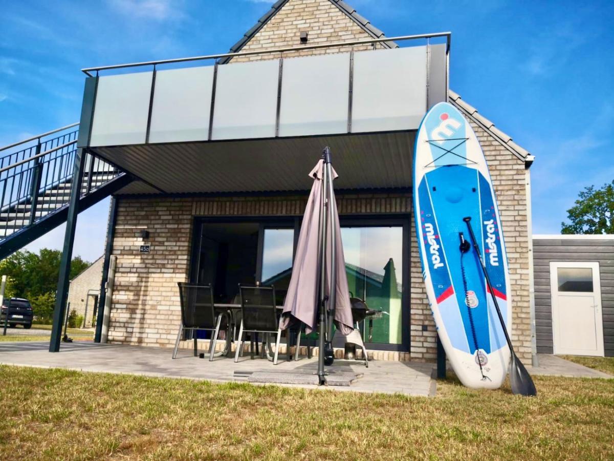 Ferienhaus Panoramadeck Am Harkebruegger See Mit Sauna Und Kamin Villa Barssel  Exterior foto